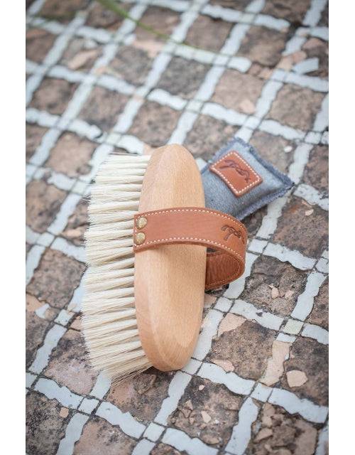 Pénélope - Soft Head Brush w/ Leather Handle - Exceptional Equestrian 