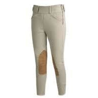 TS 1964 Tan w/Tan Knee Patch Mid-Rise Side Zip Breech - Exceptional Equestrian 